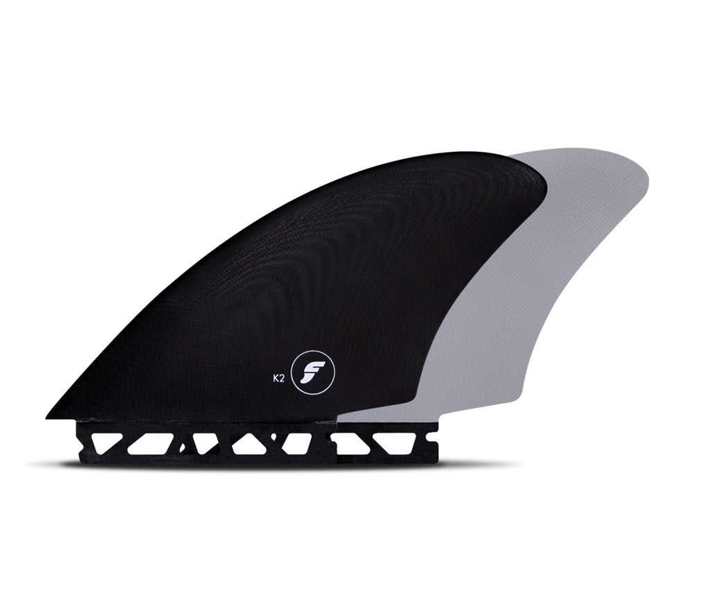 Futures K2 Keel Twin fin set - Black / Grey